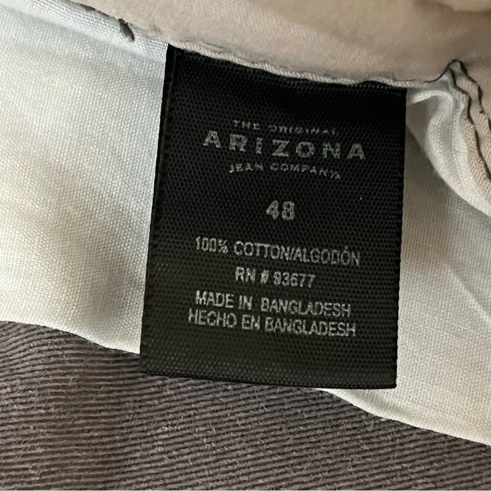 Arizona Jean Co Men’s Big & Tall Cargo Pants | Waist 48 | Grey | 100% Cotton - Picture 5 of 7